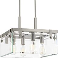 Glayse 4-Light Semi-Flush with Convertible in Brushed Nickel