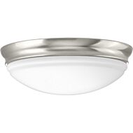 LED Flush - Dome 1-Light LED Flush Mount in Brushed Nickel