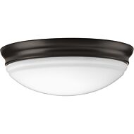 LED Flush - Dome 1-Light LED Flush Mount in Antique Bronze