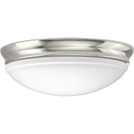 LED Flush - Dome 1-Light LED Flush Mount in Brushed Nickel