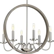 Fontayne 6-Light Chandelier in Brushed Nickel