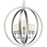 Conestee 6-Light Pendant in Galvanized Finish