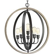 Conestee 6-Light Pendant in Graphite