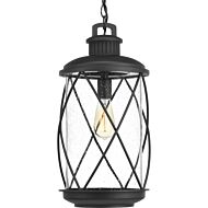 Hollingsworth 1-Light Hanging Lantern in Black