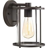 Gunther 1-Light Wall Lantern in Antique Bronze