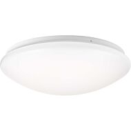 LED Drums And Clouds 1-Light LED Flush Mount in White