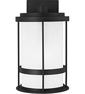 Sea Gull Wilburn Outdoor Wall Light in Black