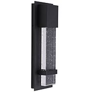 Venecia 1-Light LED Outdoor Wall Light in Matte Black