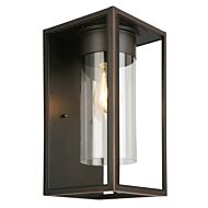 Walker Hill 1-Light Outdoor Wall Mount in Oil Rubbed Bronze