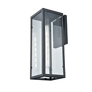 DVI Baker Street Outdoor 1-Light Outdoor Wall Sconce in Black