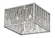 Z-Lite Terra 4-Light Flush Mount Ceiling Light In Chrome