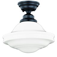 Huntley 1-Light Semi-Flush Mount in Oil Rubbed Bronze