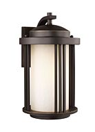 Crowell 1-Light Outdoor Wall Lantern in Antique Bronze