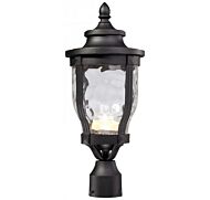 The Great Outdoors Merrimack LED 19 Inch Outdoor Post Light in Black