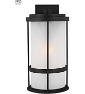 Sea Gull Wilburn Outdoor Wall Light in Black