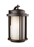 Crowell 1-Light Outdoor Wall Lantern in Antique Bronze