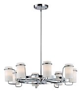 Avant 8-Light Single-Tier Chandelier in Chrome