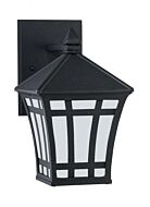 Sea Gull Herrington 10 Inch Outdoor Wall Light in Black