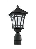 Sea Gull Herrington 17 Inch Outdoor Post Light in Black