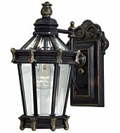 The Great Outdoors Stratford Hall 15 Inch Outdoor Wall Light in Heritage with Gold Highlights