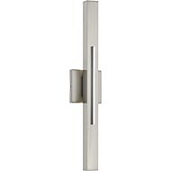 Planck LED 2-Light LED Wall Sconce in Brushed Nickel