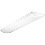 LED Linear Cloud 1-Light LED Flush Mount in White