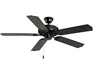 Basic Max 52"Outdoor Ceiling Fan in Black by Maxim