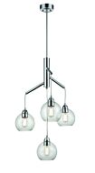 DVI Andromeda 4-Light Chandelier in Chrome