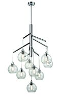 DVI Andromeda 9-Light Foyer Pendant in Chrome