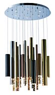 Flute 29-Light LED Pendant in Multi-Plated