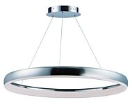 Innertube 1-Light LED Pendant in Satin Nickel