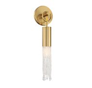 Chelsea One Light Wall Sconce in Warm Brass by Savoy House