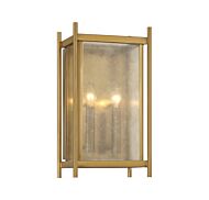 Jacobs Two Light Wall Sconce in Warm Brass by Savoy House