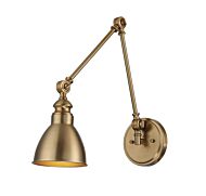 Savoy House Dakota 1 Light Adjustable Wall Sconce in Warm Brass