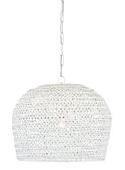 Piero 1-Light Chandelier in White