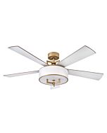 Hampton 56" Ceiling Fan in Heritage Brass