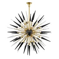 Sparta 18 Light Chandelier in Aged Brass by Hudson Valley