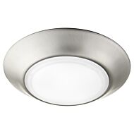 Quorum Traditional 1 Light 6 Inch Outdoor Ceiling Light in Satin Nickel