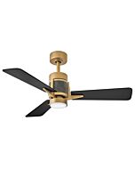 Hinkley Atticus 42" LED Smart Fan in Heritage Brass