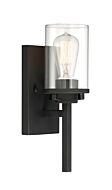 Jedrek 1-Light Wall Sconce in Black