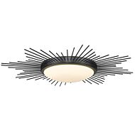 Kieran LED Flush Mount in Matte Black by Golden