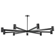 Predock 9-Light LED Chandelier in Black Brass