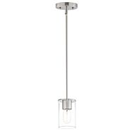 Sleek 1-Light Mini Pendant in Satin Nickel