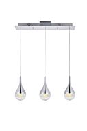 Amherst 3-Light LED Chandelier in Chrome