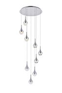 Amherst 9-Light LED Chandelier in Chrome