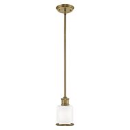 Middlebush 1-Light Mini Pendant in Antique Brass