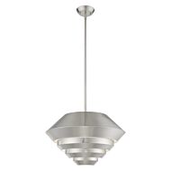 Amsterdam 1-Light Mini Pendant in Brushed Nickel