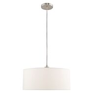 Meridian 1-Light Pendant in Brushed Nickel