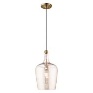 Avery 1-Light Mini Pendant in Antique Brass