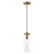 Devoe 1-Light Mini Pendant in Antique Brass